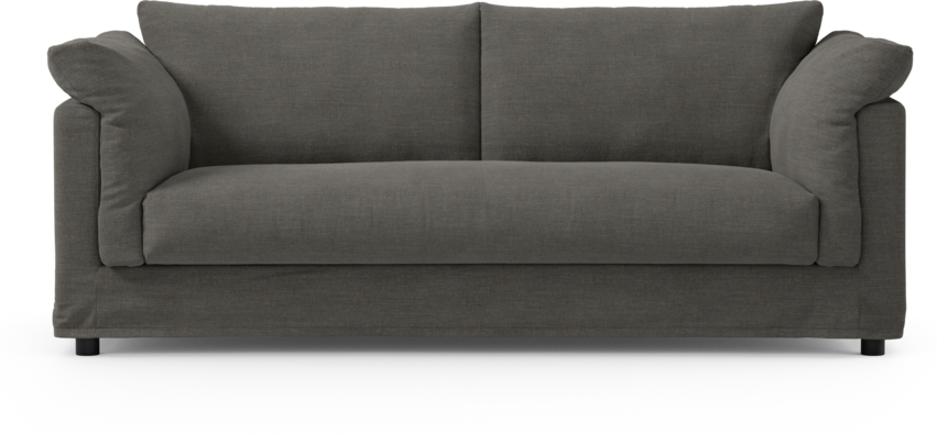 Cherrie - 2,5-sits soffa, hel dyna och kappa - Grå