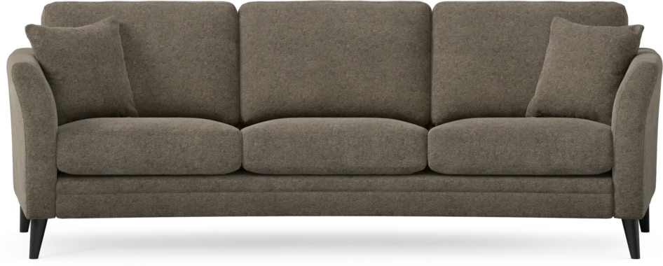 Eden - 3-sits soffa svängd - Brun