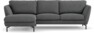 Madison Lux - 2-sits soffa med schäslong vänster - Grå