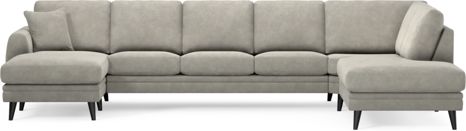 Eden - 3-sits soffa med schäslong vänster och divan höger - Grå