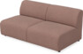 Ruby - 2-sits soffa utan armstöd - Röd