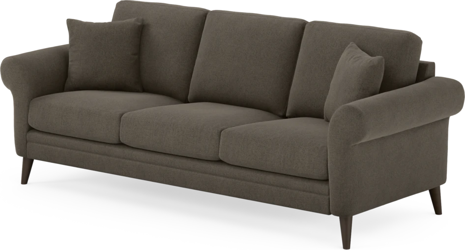 Eden - 3-sits soffa - Brun