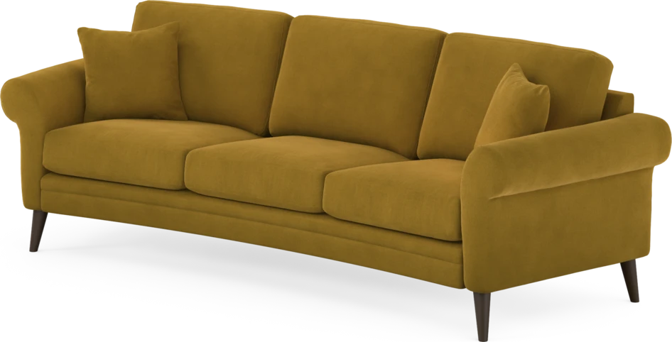 Eden - 3-sits soffa svängd - Gul