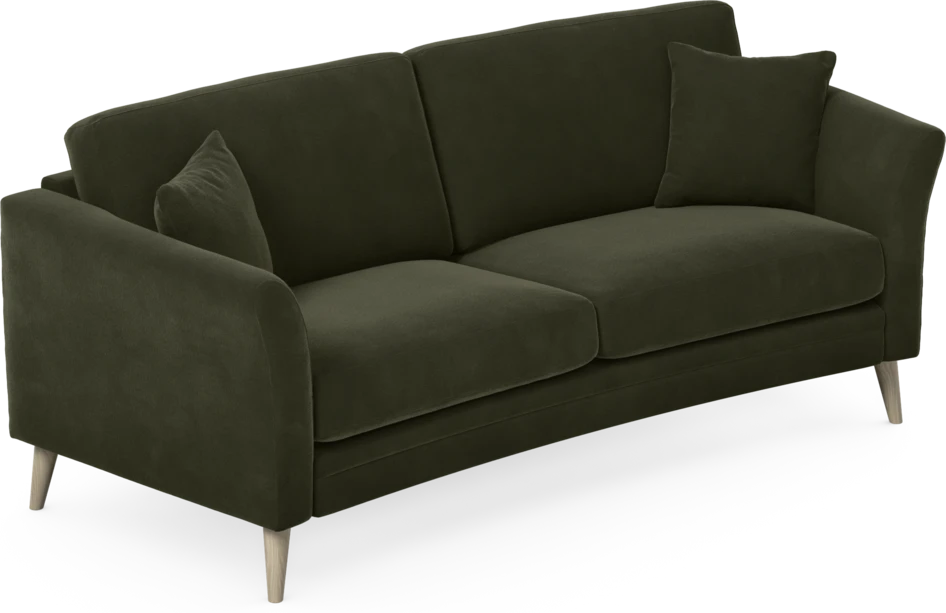 Eden - 2,5-sits soffa svängd - Grön
