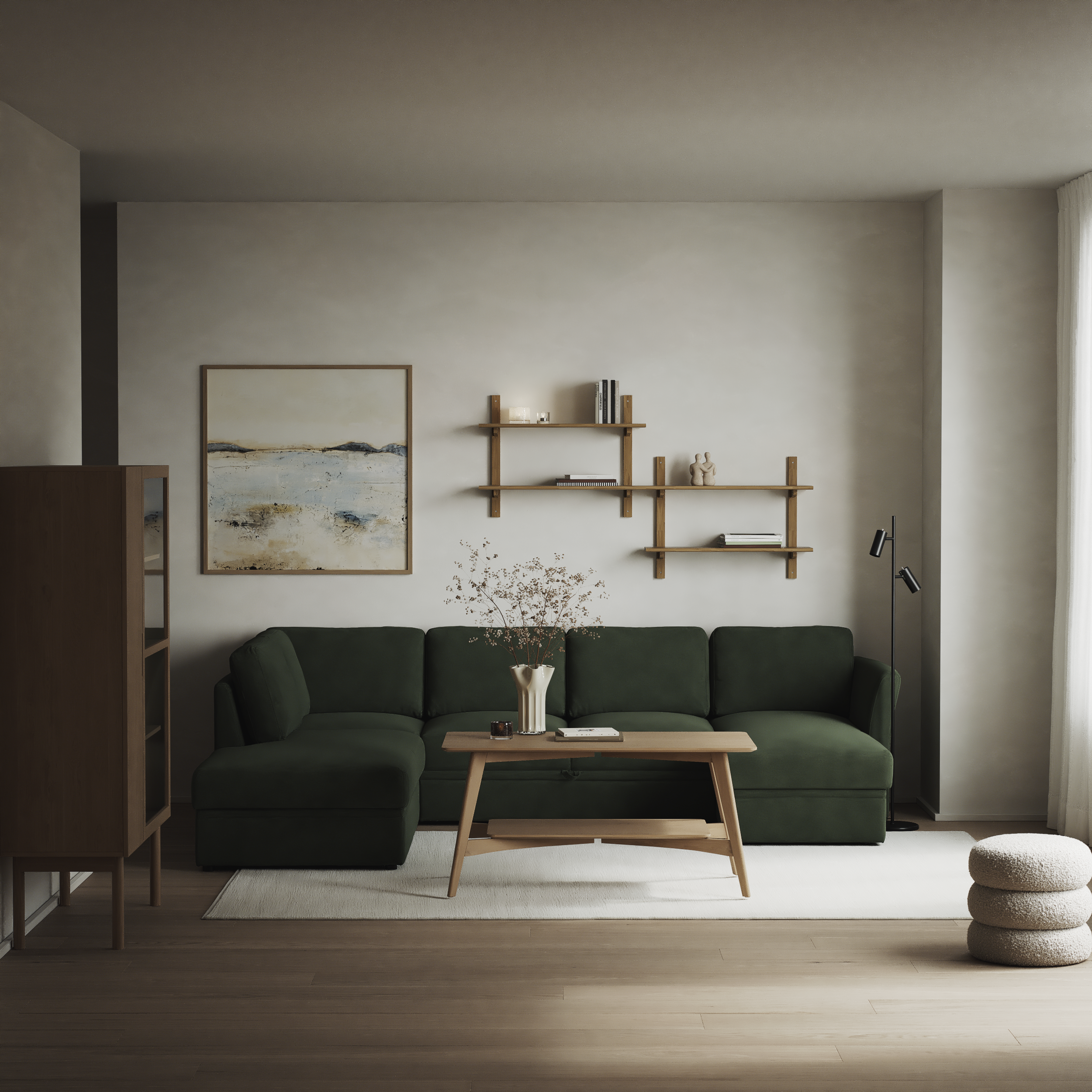 Öland - Bäddsoffa med divan vänster och schäslong höger - inspiration