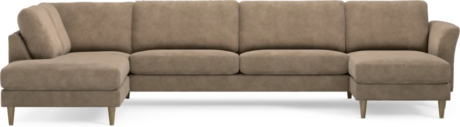 Bridge - 3-sits soffa med divan vänster och schäslong höger - Beige