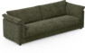 Cherrie - 4-sits soffa, hel dyna och kappa - Grön