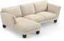 Madison Lux - 2-sits soffa med schäslong vänster - Beige