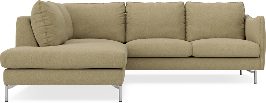 Madison - 2-sits soffa med divan vänster - Gul