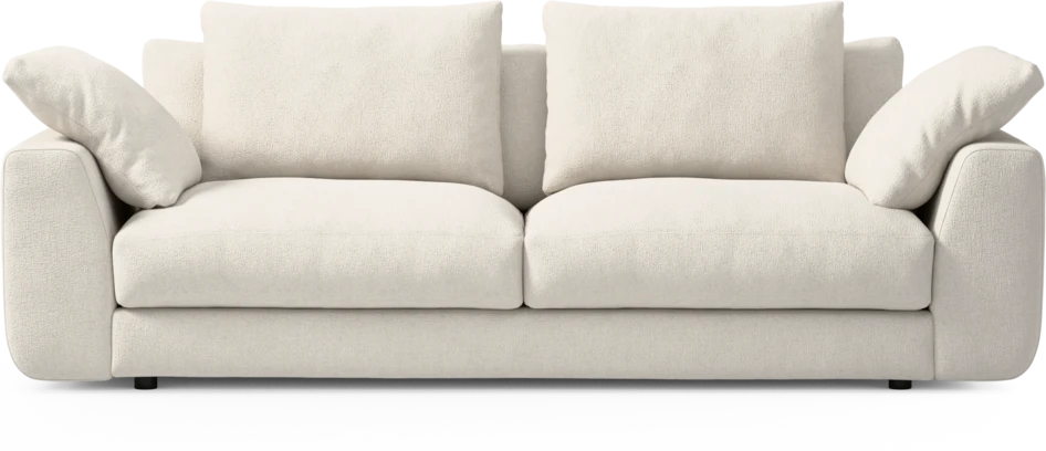Amie - 3-sits soffa - Vit