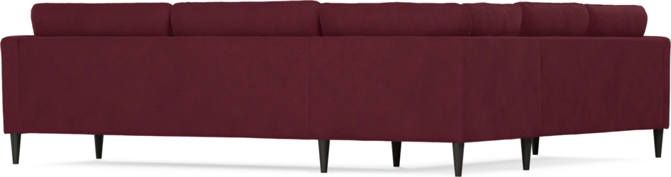 Bridge - Hörnsoffa, 2+3-sits - Röd