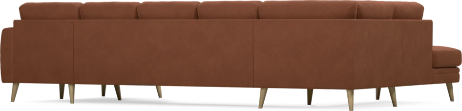 Eden - 3-sits soffa med divan vänster och schäslong höger - Orange