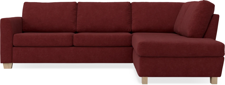 Friday - 2,5-sits soffa med divan höger - Rosa