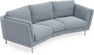 Madison - 3-sits soffa svängd, 70 cm - Blå
