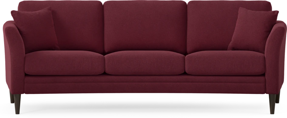 Eden - 3-sits soffa svängd - Röd
