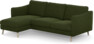 Madison Lux - 2-sits soffa med schäslong vänster - Grön