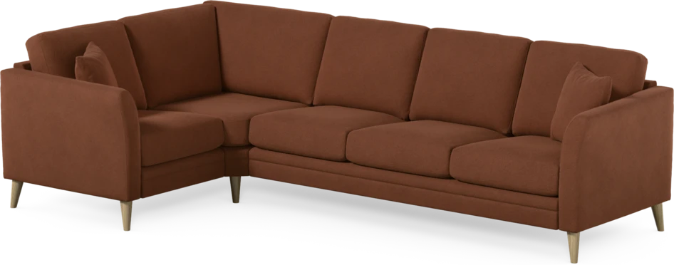 Eden - Hörnsoffa, 1+3-sits - Orange
