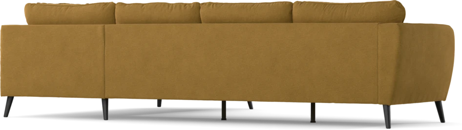 County - 3-sits soffa med divan höger - Gul