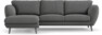 Madison Lux - 2-sits soffa med schäslong vänster - Grå