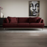 Harper - 4-sits soffa - Rosa