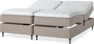 Delux Sense - Ställbar säng, dubbelsäng med bäddmadrass - Beige