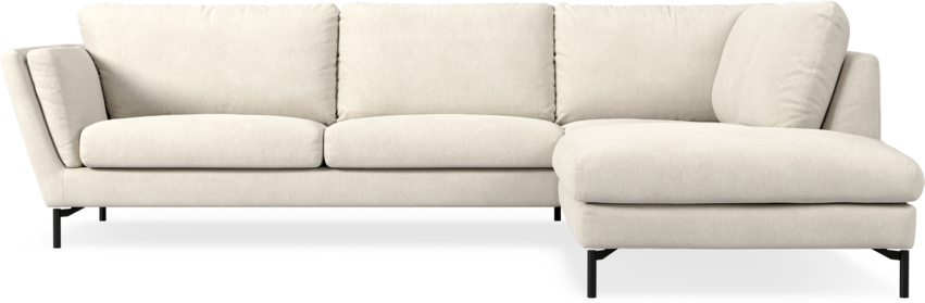 Madison Lux - 3-sits soffa med divan höger - Vit