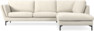 Madison Lux - 3-sits soffa med divan höger - Vit