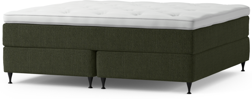 Delux Dream - Kontinentalsäng, dubbelsäng med bäddmadrass och sängben