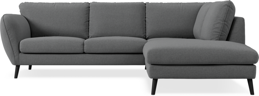 Madison - 2-sits soffa med divan höger - Grå