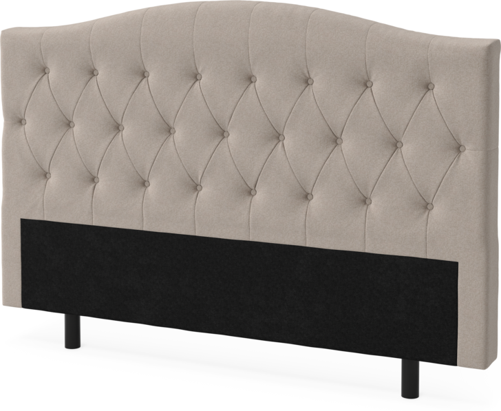 Queen - Sänggavel låg, 90-210 cm - Beige