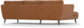 Madison Lux - 2-sits soffa med schäslong vänster - Orange