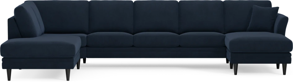 Eden - 3-sits soffa med divan vänster och schäslong höger - Blå