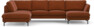 Madison Lux - 2-sits soffa med divan vänster och schäslong höger - Röd