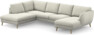 Madison Lux - 2-sits soffa med divan vänster och schäslong höger - Vit