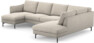 Madison Lux - 2-sits soffa med schäslong vänster och divan höger - Beige