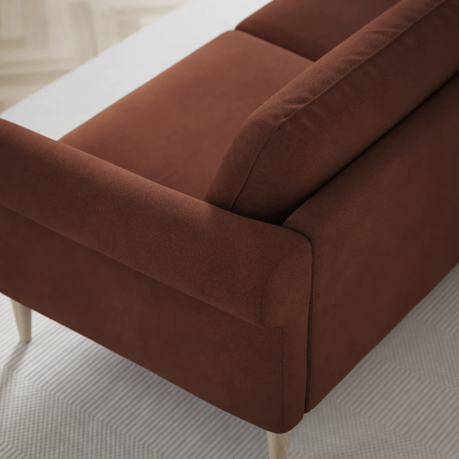 Bridge - 3-sits soffa svängd - Orange
