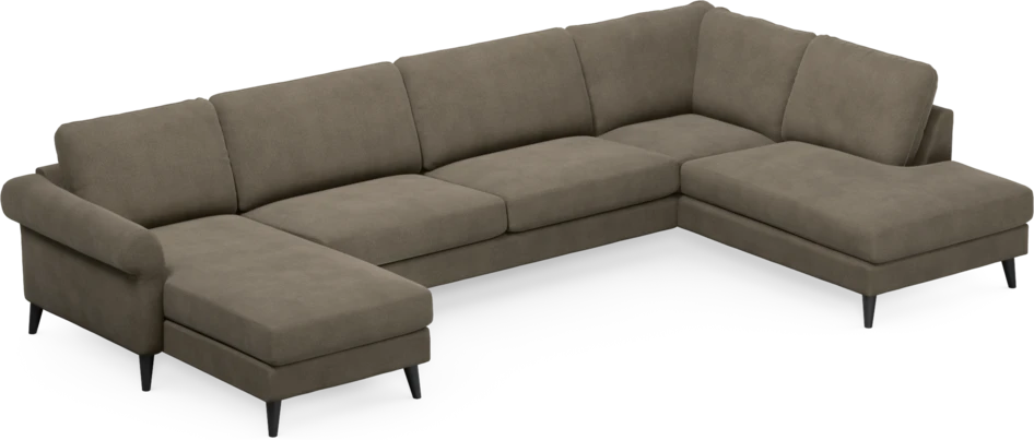 Bridge - 3-sits soffa med schäslong vänster och divan höger - Beige