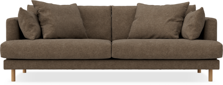 Harper - 3-sits soffa - Brun