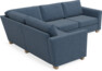 Friday - Hörnsoffa, 1,5+2,5-sits - Blå