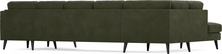 Eden - 3-sits soffa med divan vänster och schäslong höger - Grön