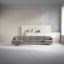 County - 4-sits soffa med divan vänster och schäslong höger - Brun