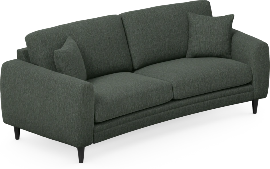 Eden - 2,5-sits soffa svängd - Grön