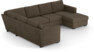 Friday - Hörnsoffa, 2+3-sits med schäslong höger - Brun