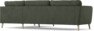 Bridge - 3-sits soffa med divan höger - Grön