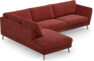 Madison - 3-sits soffa med divan vänster - Rosa