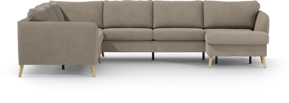 County - Hörnsoffa, 2+3-sits med schäslong höger - Beige