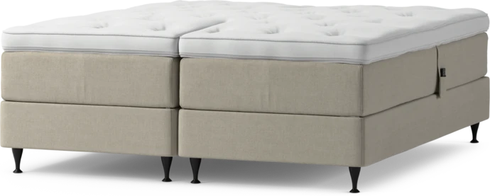 Delux Dream, Ställbar säng, dubbelsäng med bäddmadrass och sängben