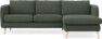 Madison - 2-sits soffa med schäslong höger - Grön