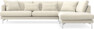 Harper - 3-sits soffa med divan höger - Beige