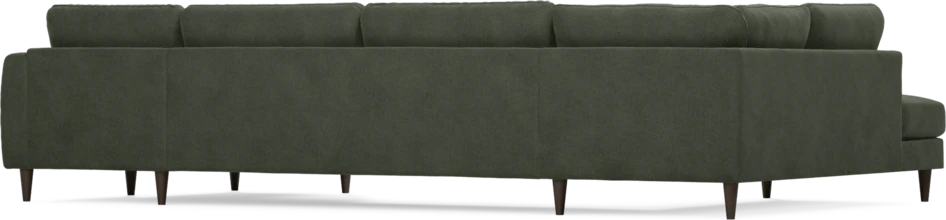 Bridge - 3-sits soffa med divan vänster och schäslong höger - Grön